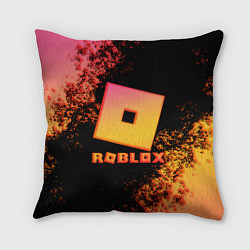 Подушка квадратная Roblox logo gradient