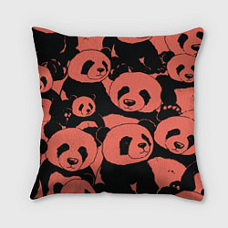 Подушка квадратная С красными пандами