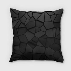 Подушка квадратная Черные стальные плиты