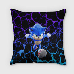 Подушка квадратная Sonic неоновый мрамор