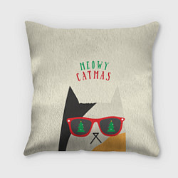 Подушка квадратная Meowy catwas, цвет: 3D-принт