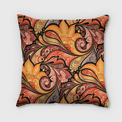 Подушка квадратная Multicolored branching floral patterns, цвет: 3D-принт
