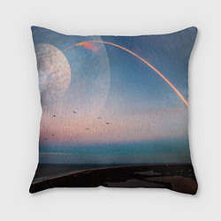 Подушка квадратная Космос и планeты, цвет: 3D-принт