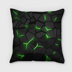 Подушка квадратная Green neon steel