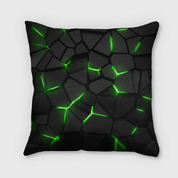 Подушка квадратная Green neon steel