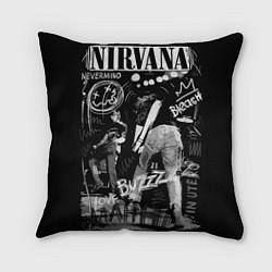 Подушка квадратная Nirvana Bleach life