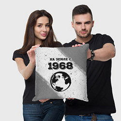 Подушка квадратная На Земле с 1968: краска на светлом, цвет: 3D-принт — фото 2