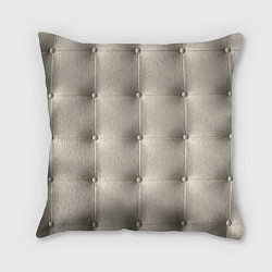 Подушка квадратная Стёганая кожа - квадрат, цвет: 3D-принт