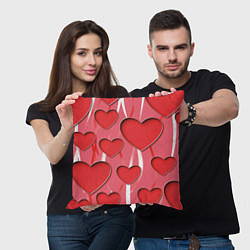 Подушка квадратная Святой Валентин для твоих любимых, цвет: 3D-принт — фото 2