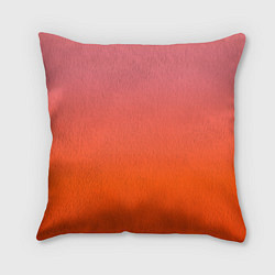 Подушка квадратная Оранжево-розовый градиент, цвет: 3D-принт