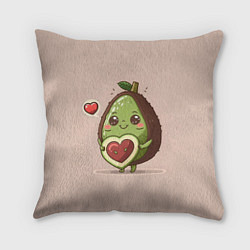Подушка квадратная Влюбленный авокадо - парные