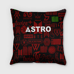 Подушка квадратная Astro k-pop pattern
