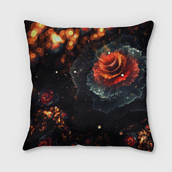 Подушка квадратная Midjourney Цветок вулкан, цвет: 3D-принт
