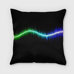 Подушка квадратная Неоновый разрез Neon, цвет: 3D-принт