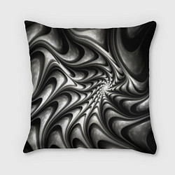 Подушка квадратная Abstract fractal grey