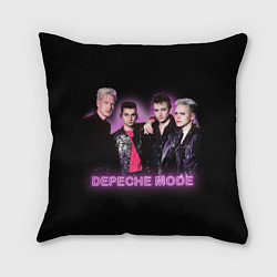 Подушка квадратная 80s Depeche Mode neon