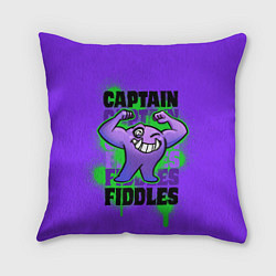 Подушка квадратная Капитан Фиддлс, цвет: 3D-принт