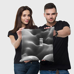 Подушка квадратная Авангардный фрактальный паттерн - Милан, цвет: 3D-принт — фото 2