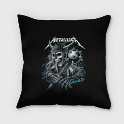 Подушка квадратная Metallica - Викинг, цвет: 3D-принт