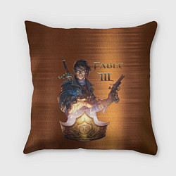 Подушка квадратная Fable 3, цвет: 3D-принт