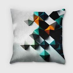 Подушка квадратная Кубики текстура