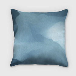 Подушка квадратная Синий туман, цвет: 3D-принт