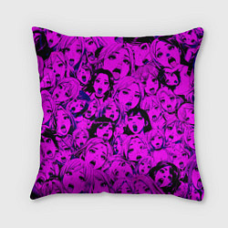 Подушка квадратная Ahegao: Фиолетовый