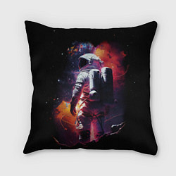 Подушка квадратная Космонавт на неизвестной планете, цвет: 3D-принт