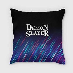 Подушка квадратная Demon Slayer stream, цвет: 3D-принт