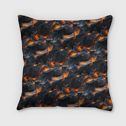 Подушка квадратная Огненные волны - pattern