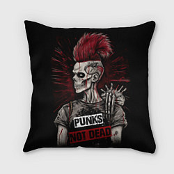 Подушка квадратная Punks not dead