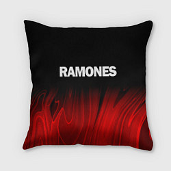 Подушка квадратная Ramones red plasma