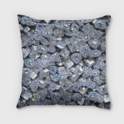 Подушка квадратная Россыпь бриллиантов, цвет: 3D-принт