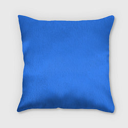 Подушка квадратная Однотонный неоновый синий цвет