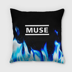 Подушка квадратная Muse blue fire