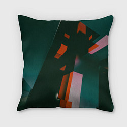 Подушка квадратная Сюрреалистичные геометрические фигуры, цвет: 3D-принт