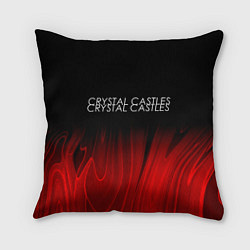 Подушка квадратная Crystal Castles red plasma