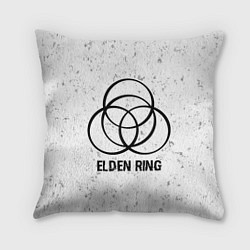 Подушка квадратная Elden Ring glitch на светлом фоне, цвет: 3D-принт