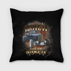 Подушка квадратная Хот род на базе модели Ford 30-х годов, цвет: 3D-принт