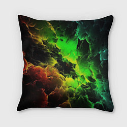 Подушка квадратная Зеленое небо, цвет: 3D-принт
