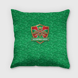 Подушка квадратная День Пограничника, цвет: 3D-принт