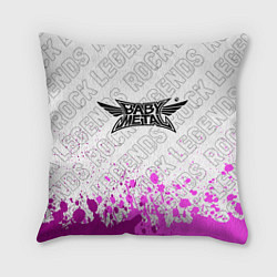 Подушка квадратная Babymetal rock legends: символ сверху