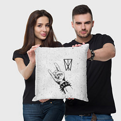 Подушка квадратная Within Temptation и рок символ, цвет: 3D-принт — фото 2
