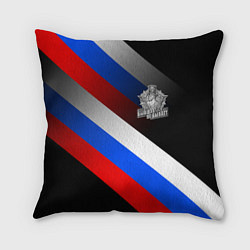 Подушка квадратная Пограничные войска - флаг РФ