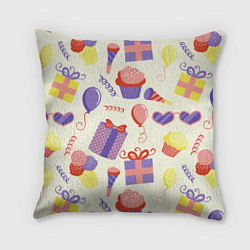 Подушка квадратная Holiday, цвет: 3D-принт