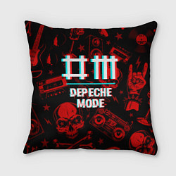 Подушка квадратная Depeche Mode rock glitch