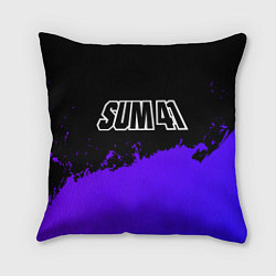 Подушка квадратная Sum41 purple grunge