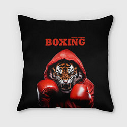 Подушка квадратная Boxing tiger