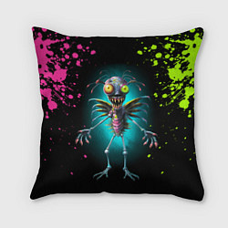 Подушка квадратная Инопланетный чудик, цвет: 3D-принт