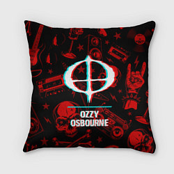 Подушка квадратная Ozzy Osbourne rock glitch
